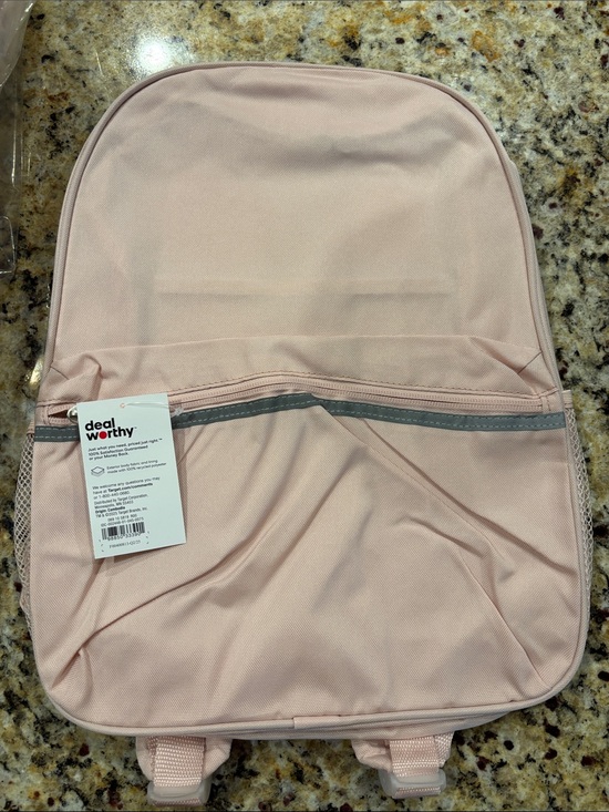 Target Handbags - Target Deal Worthy Light Pink Backpack with Gray Trim